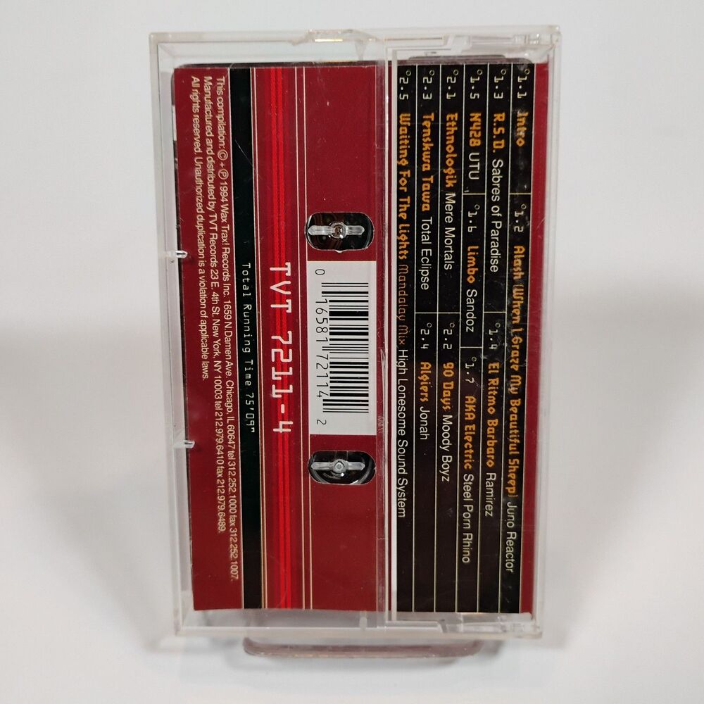 Ethnotechno Sonic Anthropology Volume I Cassette TVT 7211-2 Wax Trax - Picture 2 of 4